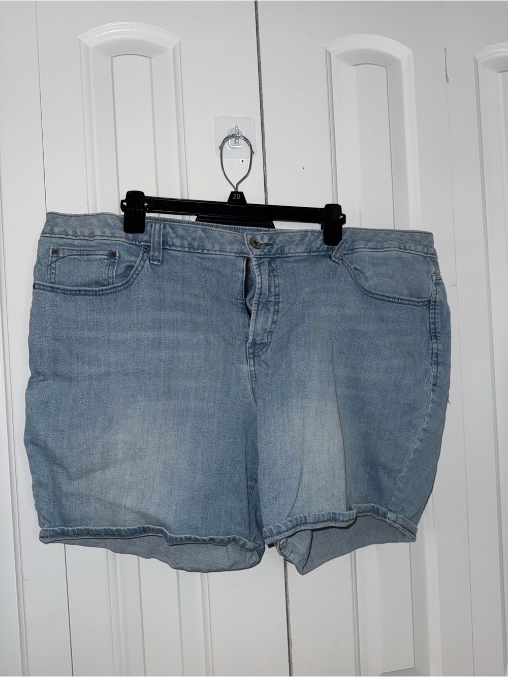 rebels‎ Light Blue Denim Jean Shorts